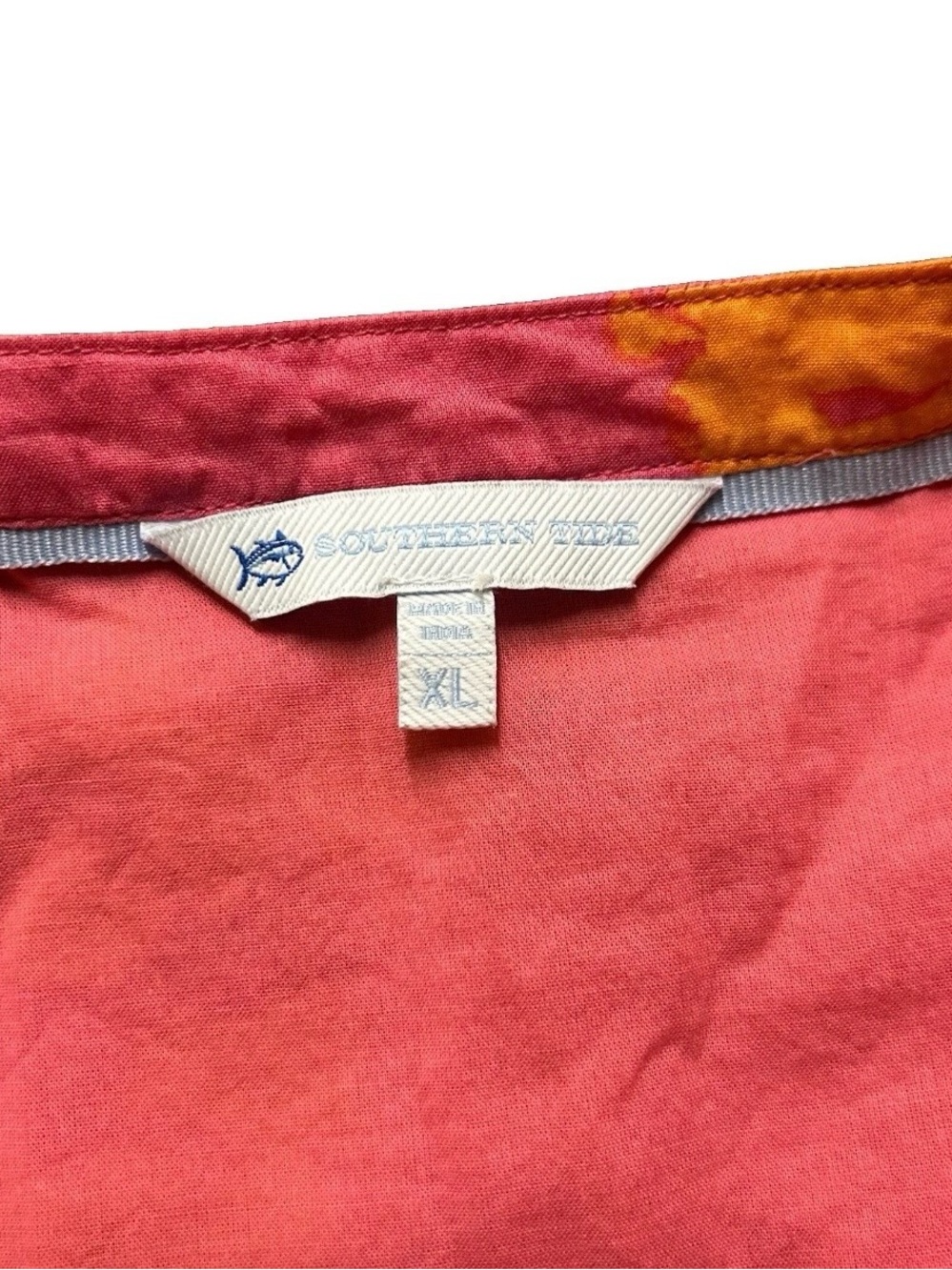 Women’s Southern Tide Pink Orange Layered Summer Dress Size XL - Picture 5 of 5